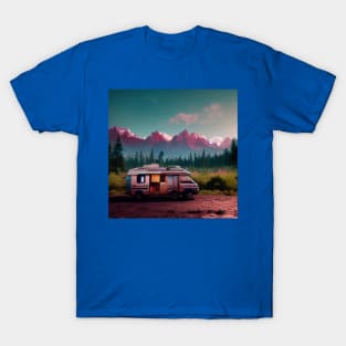 Van Life Camper RV Outdoors in Nature T-Shirt